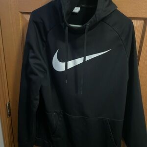 Nike Black Hoodie with White Logo